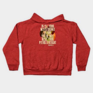 Proverbs 3:6 In all your ways.... Kids Hoodie